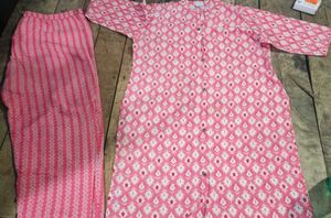 Pink Printed Kurta