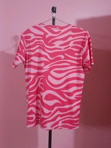 Pink Zebra Print T-Shirt
