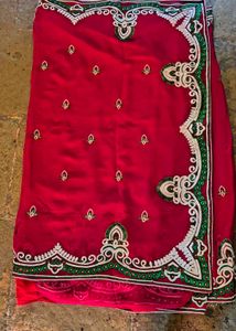 Heavy Embroidered Saree