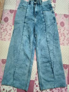 denim Wide Leg Jeans
