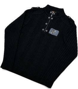 Men's Black Knit Sweater