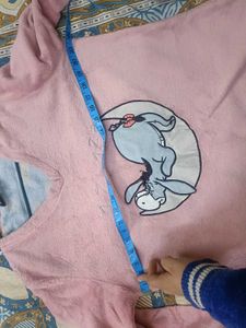 Beautiful Pink Flannel Sweatshirt In Xl Size