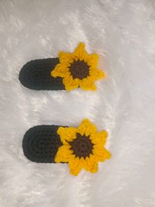 Sunflower Hair Clips - Adorable!