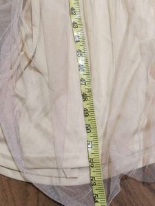 Elegant Beige Sequin Halter Gown