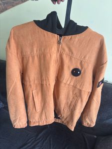 Orange Hooded Jacket