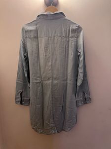 Light Blue Denim Shirt Dress - H&amp;M