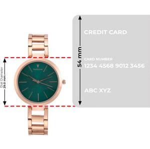 Elegant Gold Watch with Green Dial