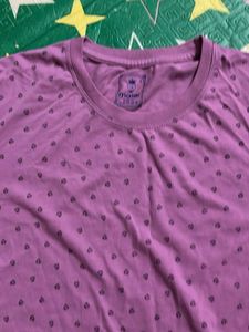 Purple Printed T-Shirt