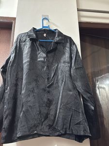 Stylish Black Textured Shirt