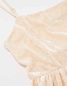 Creamy Peplum Cami Transparent Top