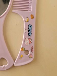 Comb with Mirror - Purple