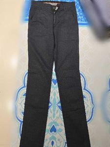 Men's Black Plaid Trousers