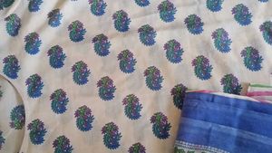 Printed Cotton Kurta Set with Dupatta