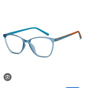New Stylish Blue Eyeglasses with Case