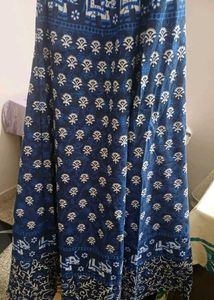Bohemian Blue Elephant Print Skirt