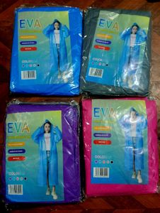 Fashionable EVA Raincoats - Pack of 4