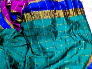 Multi colour silk saree