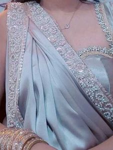 Elegant Champagne Saree