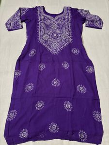 Royal Purple Embroidered 3Pc Suit Set