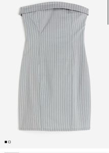 Striped Strapless Bodycon Dress