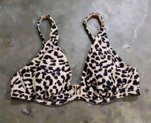 Leopard Print Bikini Top