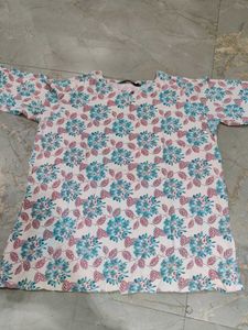 Floral Print Kurta