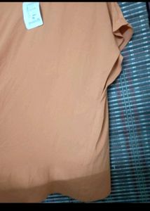 Chic Asymmetrical Orange Tunic Top