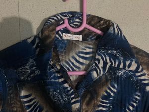 Blue Printed Shirt