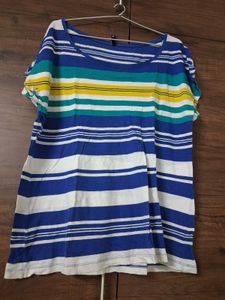 Colorful Striped Casual T-Shirt