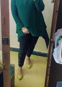 Stylish Green Tunic Top