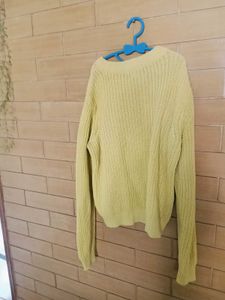 H&amp;M Lime Green Knit Sweater