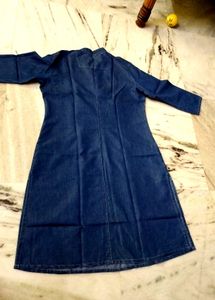 Embroidery Denim Kurta