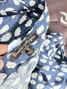 Navy &amp; White Polka Dot Dress