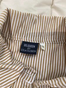 Striped Button-Up Shirt