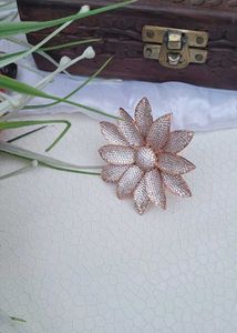 Exquisite Floral zirconia Cocktail Ring