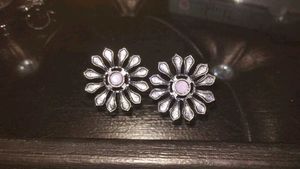 Oxidised Spinal Round Earings