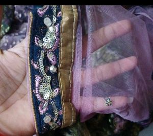 Embroidered Silk Blend Saree