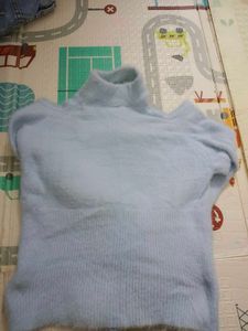 Baby Blue Fuzzy Sweater