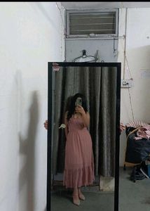 Dusty Rose Classic Date Dress