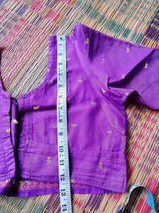 34 Size Golden Zari Blouse