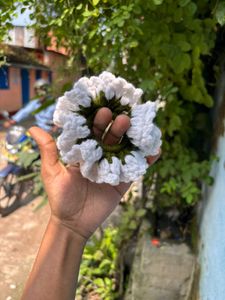 Handmade Crochet Flower Scrunchie 💮