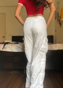 White Cargo Pants