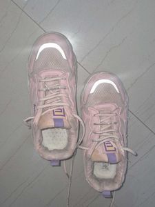 Light Pink Chunky Sneakers