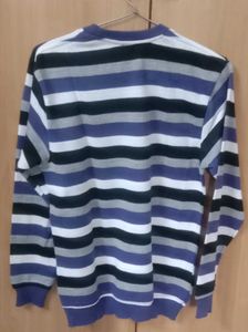 girls Striped Pullover Sweater