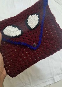 Handmade Crochet spiderman book cover