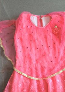 Beautiful Coral Ethnic Gown