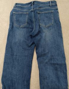 Warm Fleece Lined Wide Leg Jeans