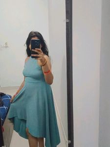 Sky Blue Dress For Party Wear