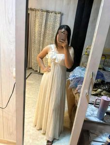 Elegant Cream Maxi Dress