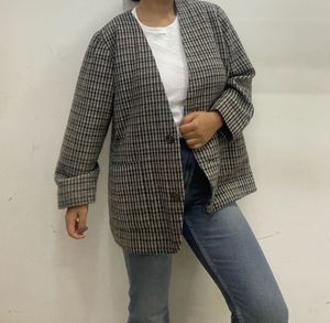 🌈Vintage Check Blazer 🩷